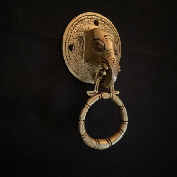 Elephant Brass Door knocker Hanging Home Decor - Crafts N Chisel - Indian Home Decor USA
