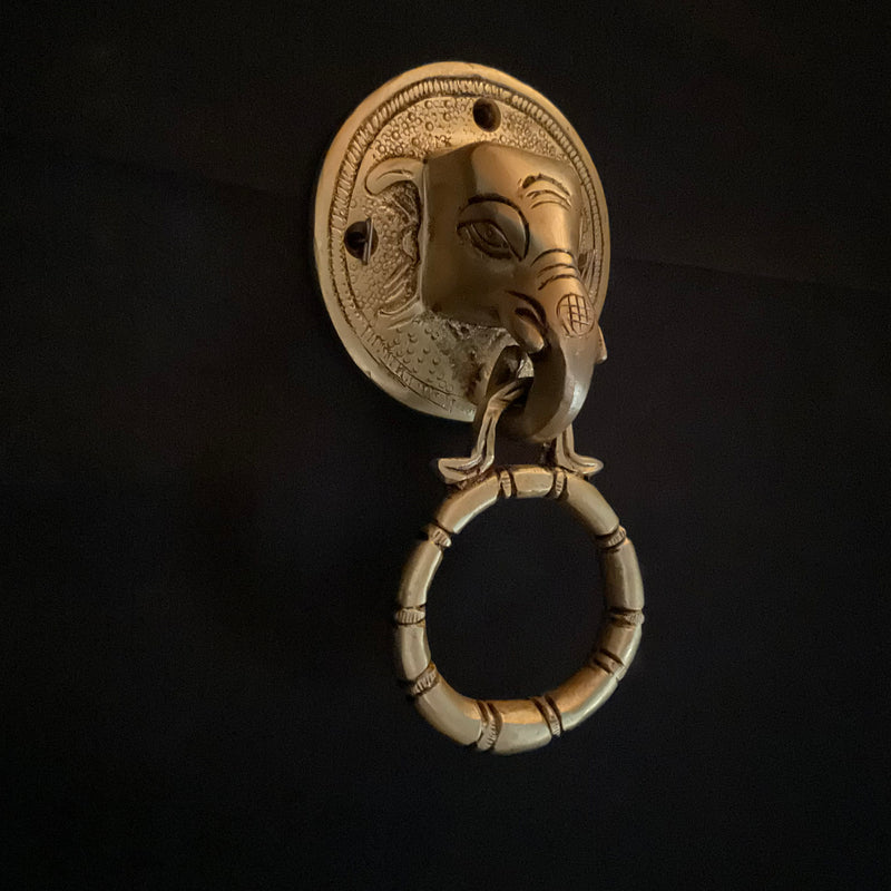 Elephant Brass Door knocker Hanging Home Decor - Crafts N Chisel - Indian Home Decor USA