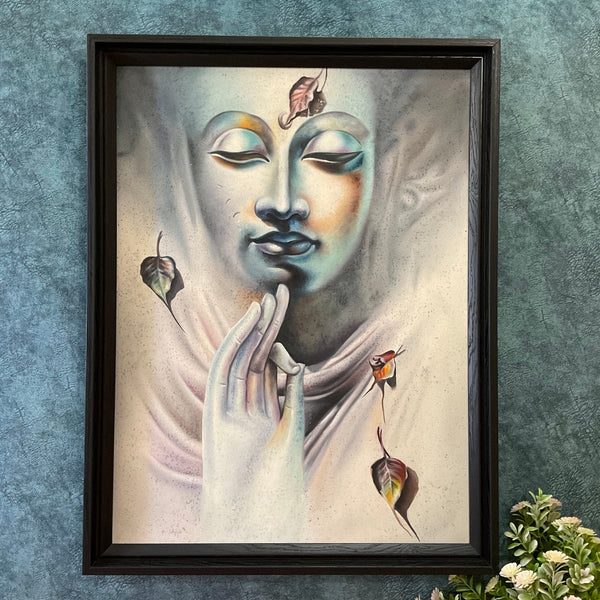 Lord Buddha Handmade Oil Painting - Wall Decor - Crafts N Chisel - Indian Home Decor USA