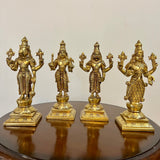 10 Inches Lord Vishnu Dashavatar Brass Idols - Decorative Home Decor - Crafts N Chisel - Indian Home Decor USA