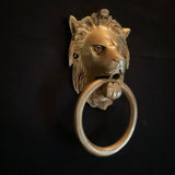 Lion Brass Door knocker Hanging - Home Decor - Crafts N Chisel - Indian Home Decor USA