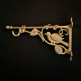 Brass Twin Bird Hanger - Holder (Set of 2) - Crafts N Chisel - Indian Home Decor USA