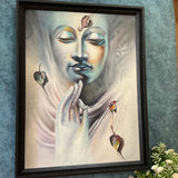 Lord Buddha Handmade Oil Painting - Wall Decor - Crafts N Chisel - Indian Home Decor USA