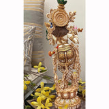 Krishna Marble Dust & Resin Idol - Decorative Figurine- Crafts N Chisel - Indian Home Decor USA