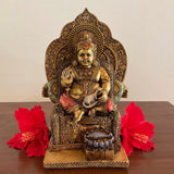Kuber Marble Dust & Resin Idol - Hindu God Statue - Decorative Murti - Crafts N Chisel - Indian Home Decor USA