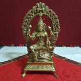 Lakshmi Ganesh Brass Idol - Decorative Home Decor-Crafts N Chisel-Indian Handicrafts Online USA