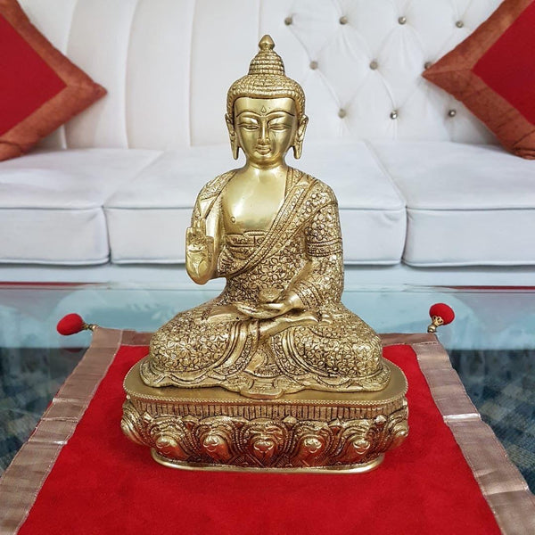 Lord Buddha Idol - Brass Art - Religious - Decorative - Crafts N Chisel - Indian home decor - Online USA