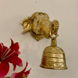 Lord Ganesh Bell - Brass Wall Hanging - Decorative and Religious - Crafts N Chisel - Indian home decor - Online USA