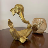 Lord Ganesh Brass Idol - Designer Handcrafted Statue - Decorative Figurine - Crafts N Chisel - Indian Home Decor USA