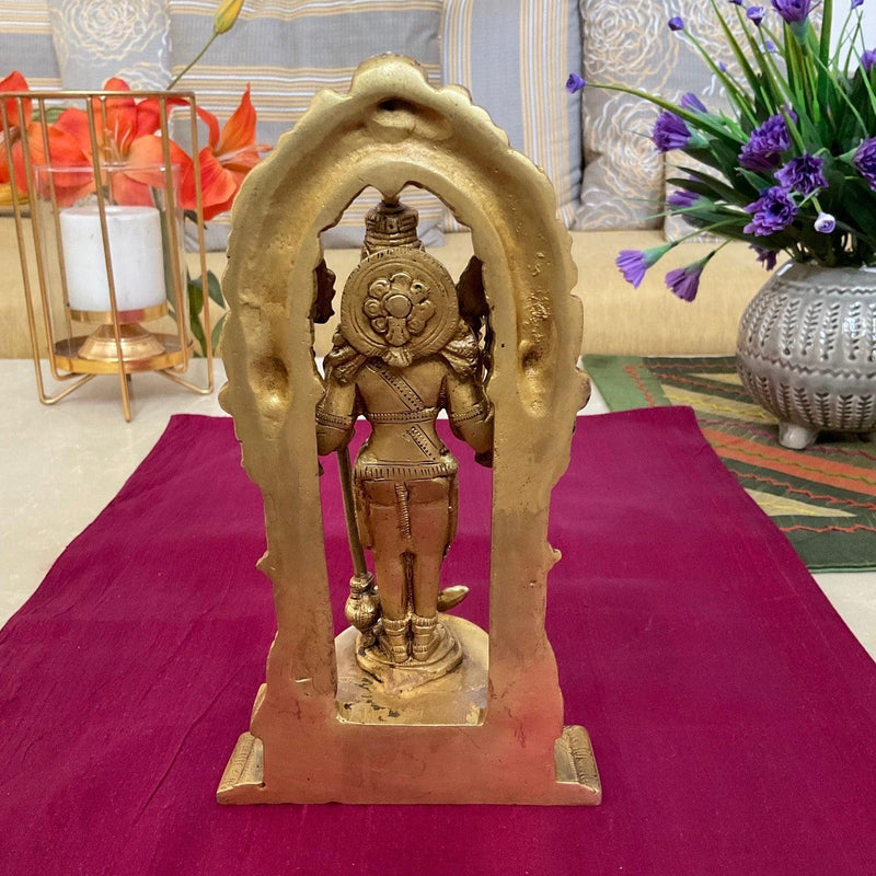 Lord Vishnu Brass Idol - Decorative Home Decor- Crafts N Chisel - Indian Home Decor USA