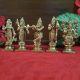 Lord Vishnu Dashavtar Brass Idols - Decorative Home Decor-Crafts N Chisel - Indian handicrafts home decor USA