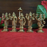 Lord Vishnu Dashavtar Brass Idols - Decorative Home Decor-Crafts N Chisel - Indian handicrafts home decor USA