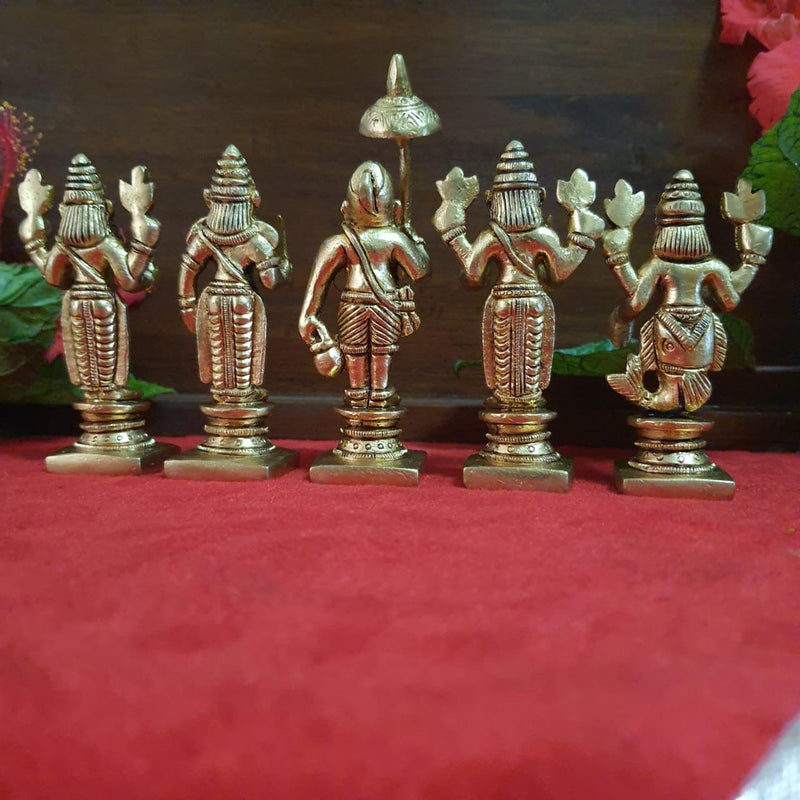 Lord Vishnu Dashavtar Brass Idols - Decorative Home Decor-Crafts N Chisel - Indian handicrafts home decor USA