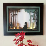 Love Story - Decorative Wooden Multilayer Designer Frame -  Wall Decor - Crafts N Chisel - Indian home decor - Online USA
