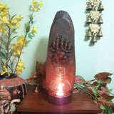 Panchmukhi Ganesha Wooden Panel Tea Light - Wall Decor - Crafts N Chisel- online handicraft USA