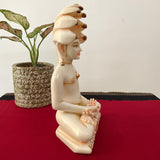Parshvanatha Swamy Jain Tirthankara Marble Dust & Resin Idol - Decorative Statue - Crafts N Chisel - Indian Home Decor USA