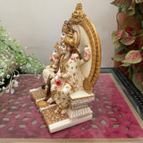 Shiv Parivar Marble Dust & Resin Idol - Decorative Figurine- Crafts N Chisel - Indian Home Decor USA