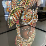 Shrinathji Nathdwara Art 3D Painting - Handpainted Wall Decor - Crafts N Chisel - Indian Home Decor USA