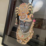 Shrinathji Nathdwara Art 3D Painting - Handpainted Wall Decor - Crafts N Chisel - Indian Home Decor USA