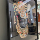 Shrinathji Nathdwara Art 3D Painting - Handpainted Wall Decor - Crafts N Chisel - Indian Home Decor USA