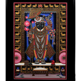 Shrinathji Nathdwara Art Painting - Handpainted Wall Decor - Crafts N Chisel - Indian Home Decor USA