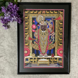 Shrinathji Nathdwara Art Painting - Handpainted Wall Decor - Crafts N Chisel - Indian Home Decor USA