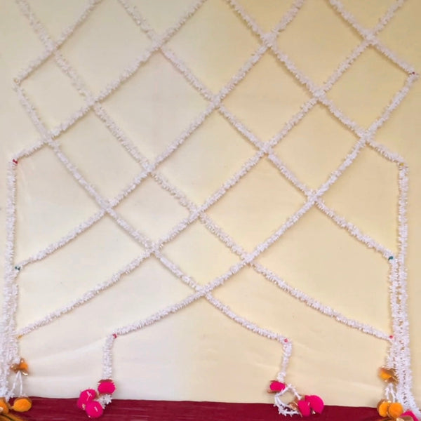 Veni With Yellow & Pink Hanging (Set of 10) - Festive Decoration Wall Hanging - Crafts N Chisel - Indian Home Decor USA