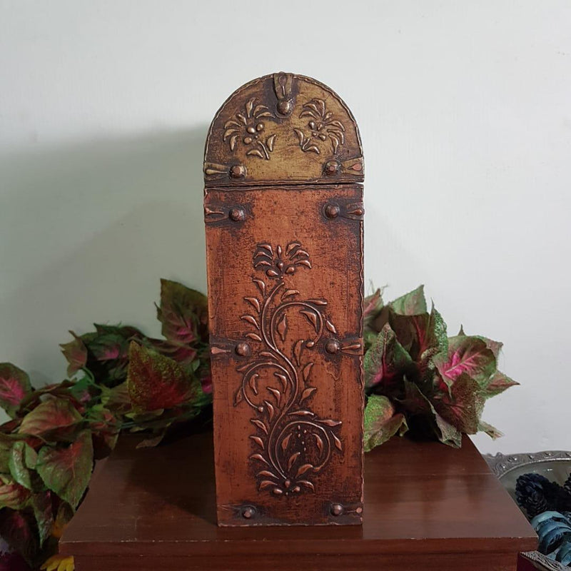 Vintage 2 Bottle Treasure Chest - Crafts N Chisel - Indian home decor - Online USA