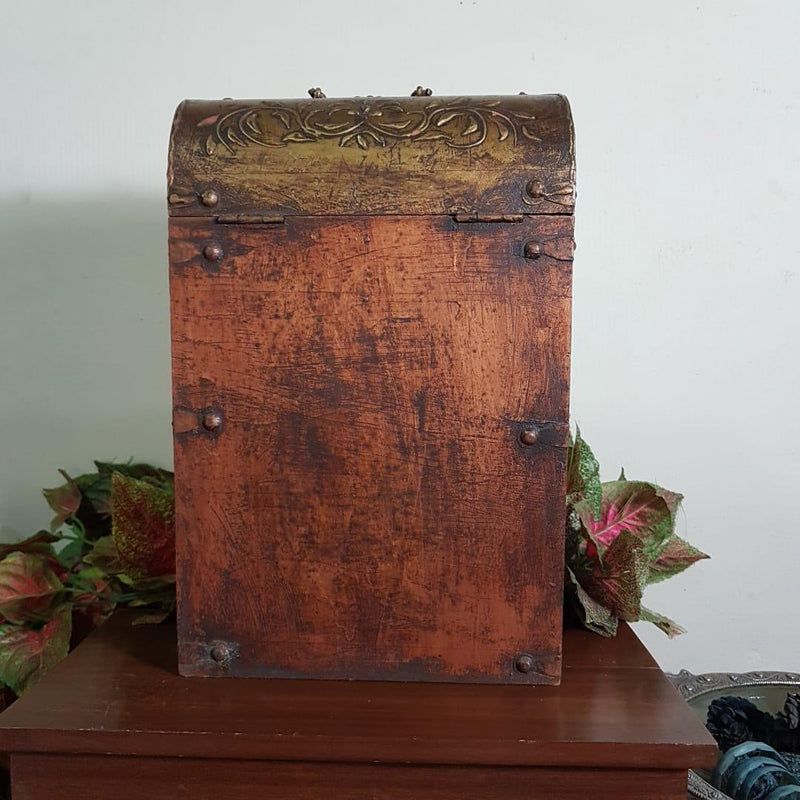Vintage 2 Bottle Treasure Chest - Crafts N Chisel - Indian home decor - Online USA